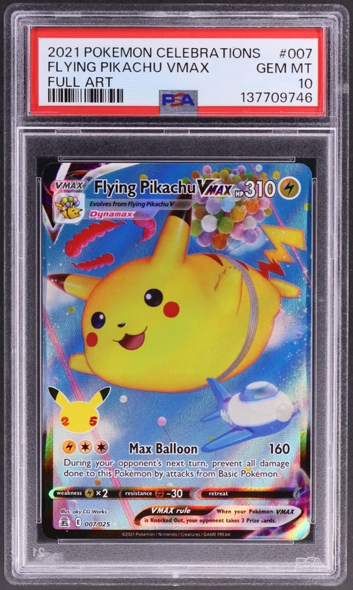 2021 Pokemon Celebrations #007 Full Art / Flying Pikachu Vmax