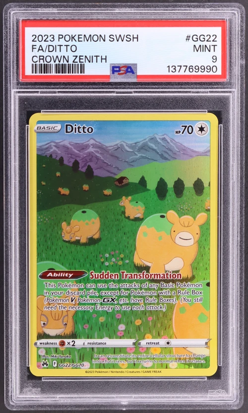 2023 Pokemon Sword and Shield Crown Zenith #GG22 Full Art / Ditto