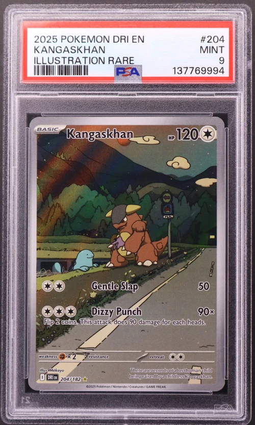 2025 Pokemon Dri En-Destined Rivals #204 Kangaskhan Illustration Rare