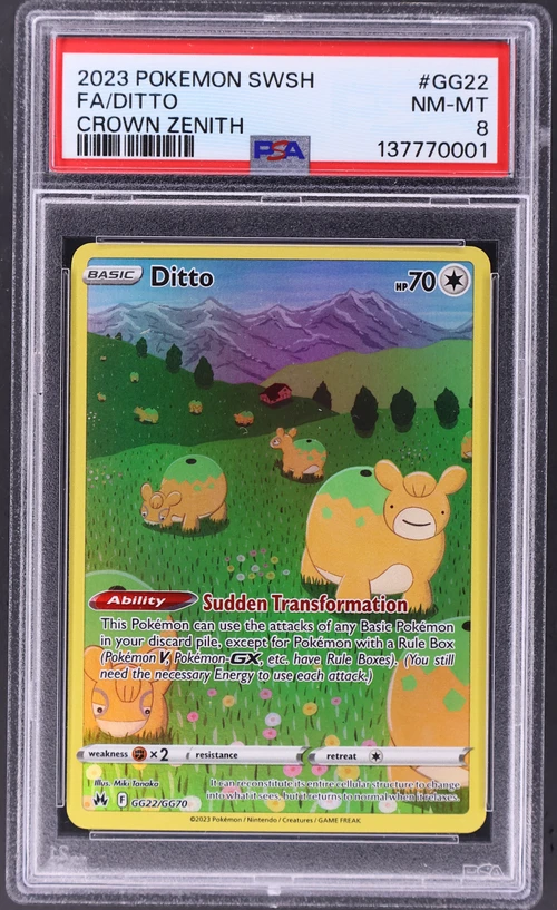 2023 Pokemon Sword and Shield Crown Zenith #GG22 Full Art / Ditto