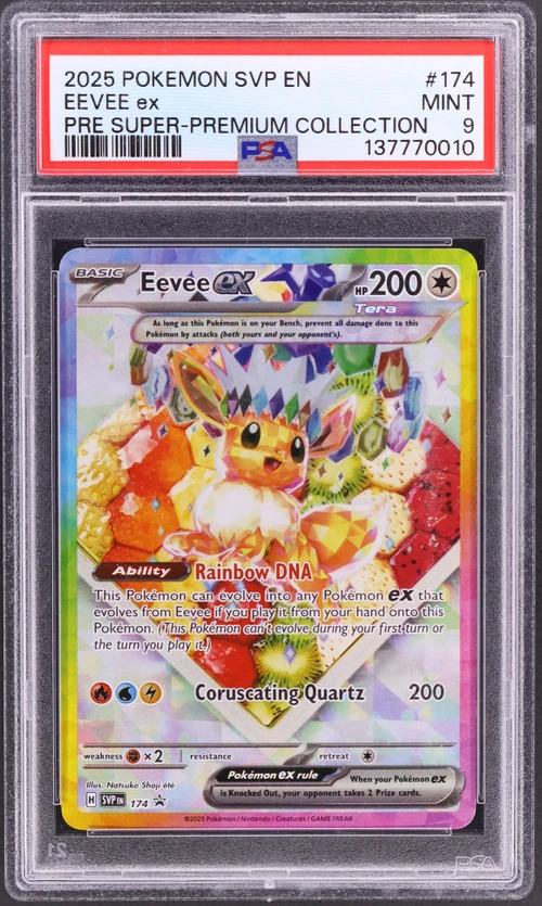 2025 Pokemon Svp En-Sv Black Star Promo #174 Eevee Ex Prismatic Evolutions Super-Premium Collection