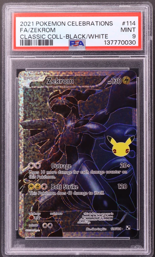 2021 Pokemon Celebrations Classic Collection #114 Full Art / Zekrom