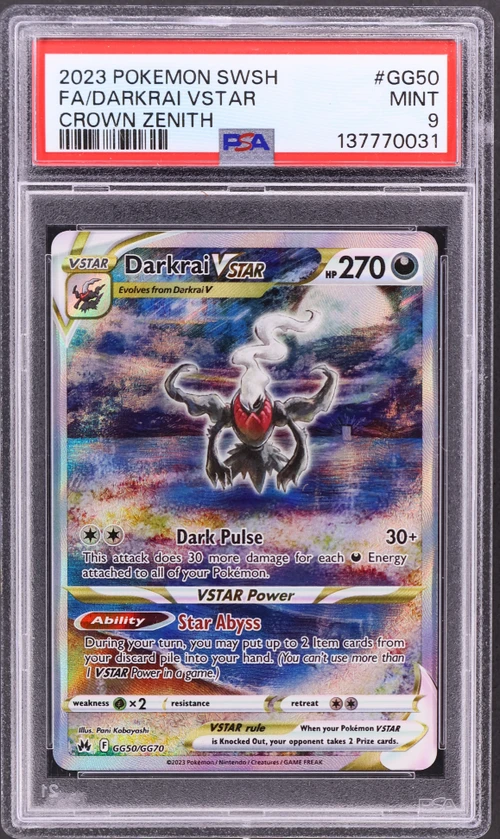 2023 Pokemon Sword and Shield Crown Zenith #GG50 Full Art / Darkrai Vstar