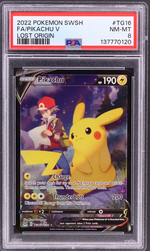 2022 Pokemon Sword & Shield Lost Origin #TG16 Full Art / Pikachu V