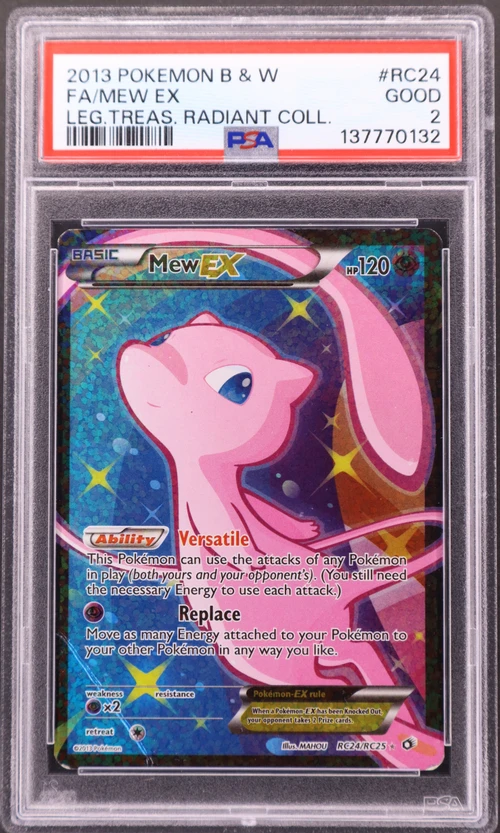 2013 Pokemon Black & White Legendary Treasures Radiant Collection #RC24 Full Art / Mew Ex