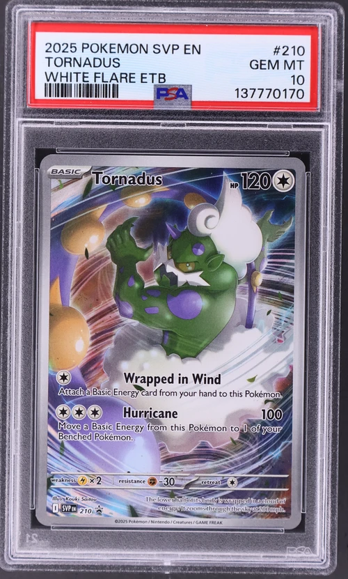2025 Pokemon Svp En-Sv Black Star Promo #210 Tornadus White Flare Elite Trainer Box