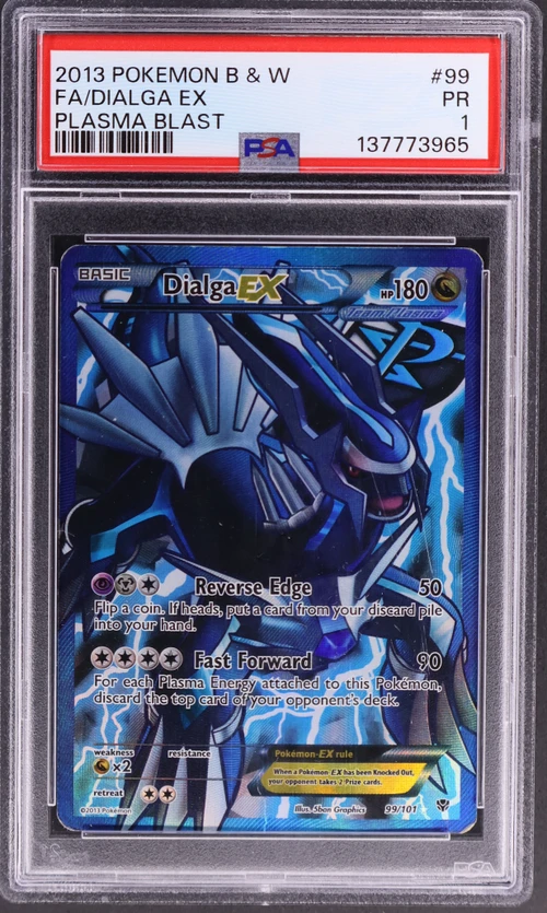 2013 Pokemon Black & White Plasma Blast #99 Full Art / Dialga Ex
