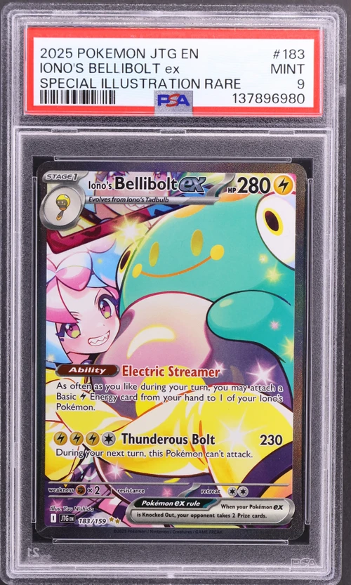2025 Pokemon Jtg En-Journey Together #183 Iono's Bellibolt Ex Special Illustration Rare