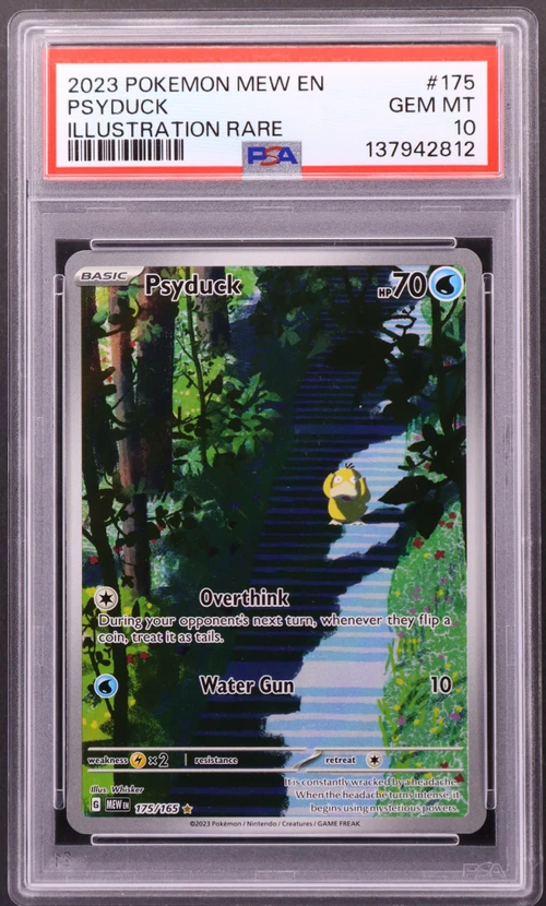 2023 Pokemon Mew En-151 #175 Psyduck Illustration Rare