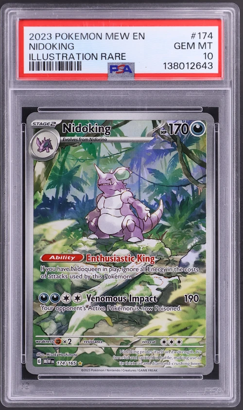 2023 Pokemon Mew En-151 #174 Nidoking Illustration Rare