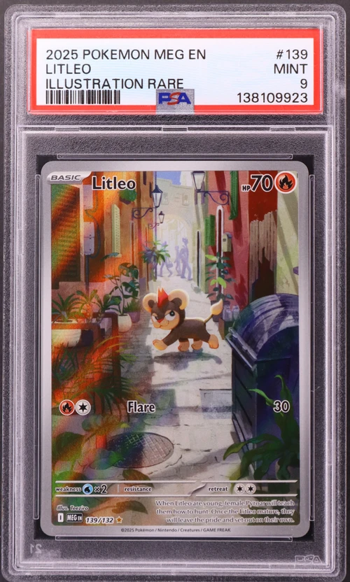 2025 Pokemon Meg En-Mega Evolution #139 Litleo Illustration Rare