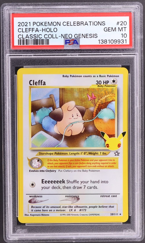 2021 Pokemon Celebrations Classic Collection #20 Cleffa-Holo