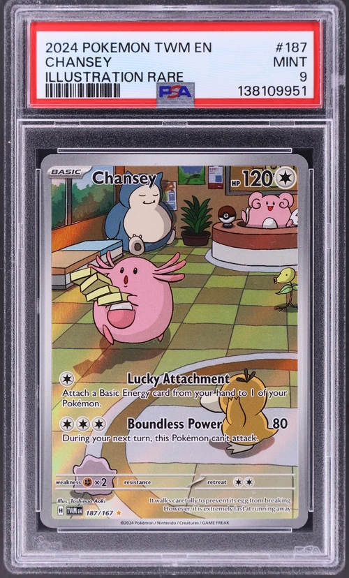 2024 Pokemon Twm En-Twilight Masquerade #187 Chansey Illustration Rare