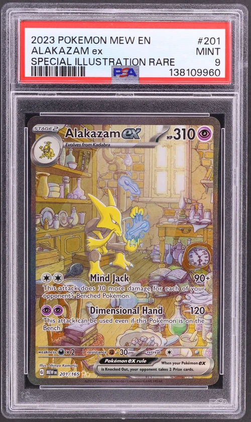 2023 Pokemon Mew En-151 #201 Alakazam Ex Special Illustration Rare