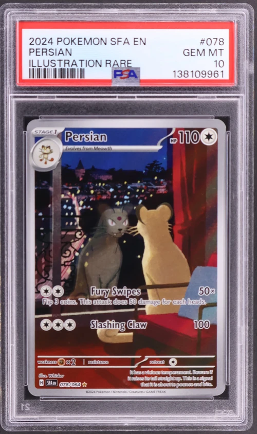 2024 Pokemon Sfa En-Shrouded Fable #078 Persian Illustration Rare