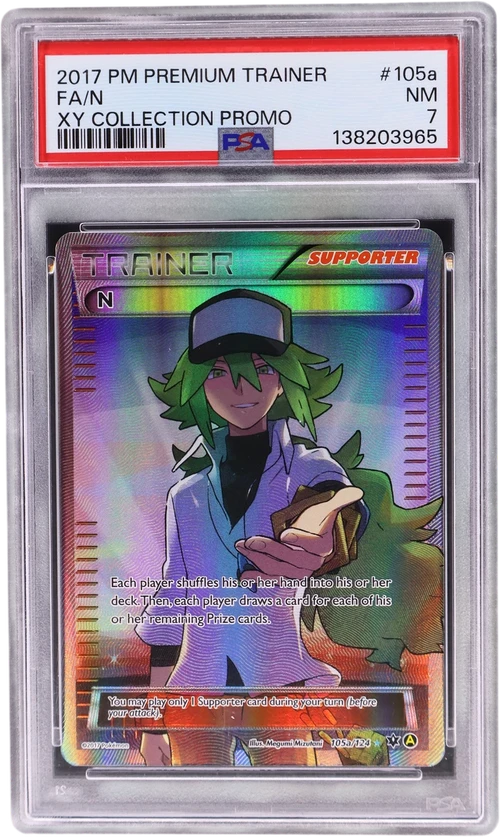 2017 Pokemon Premium Trainer Xy Collection Promo #105a Full Art / N