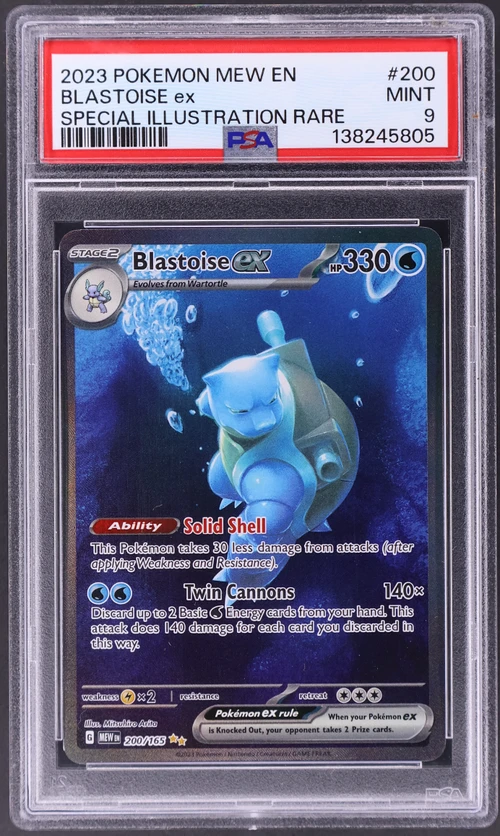 2023 Pokemon Mew En-151 #200 Blastoise Ex Special Illustration Rare