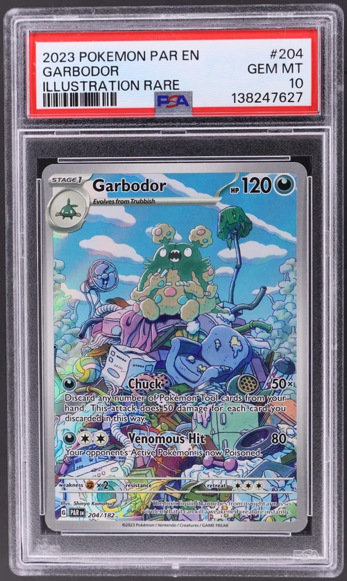 2023 Pokemon Par En-Paradox Rift #204 Garbodor Illustration Rare