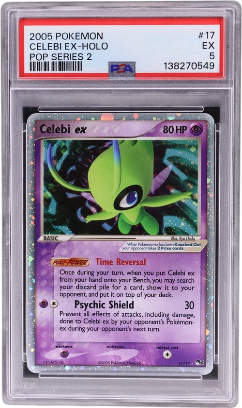 2005 Pokemon Pop Series 2 #17 Celebi Ex-Holo