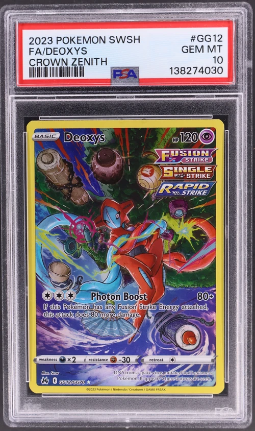 2023 Pokemon Sword and Shield Crown Zenith #GG12 Full Art / Deoxys