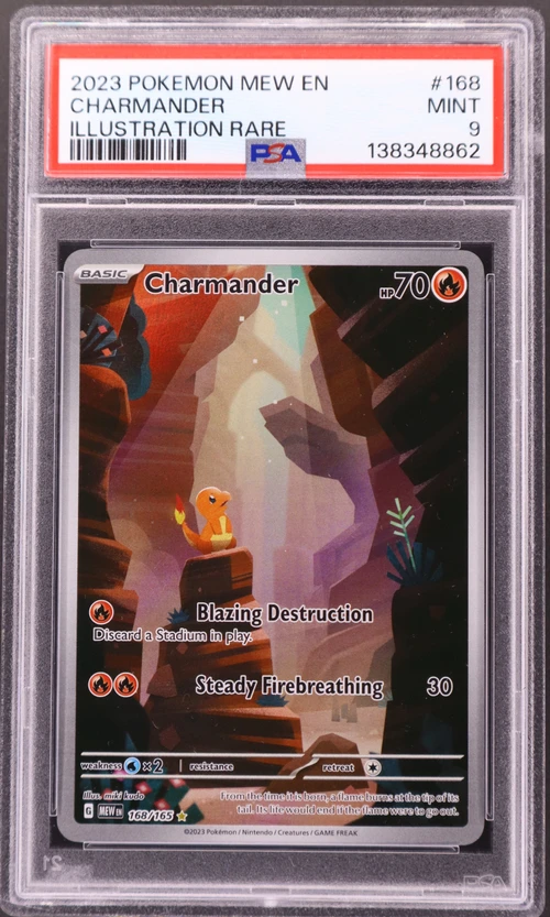 2023 Pokemon Mew En-151 #168 Charmander Illustration Rare