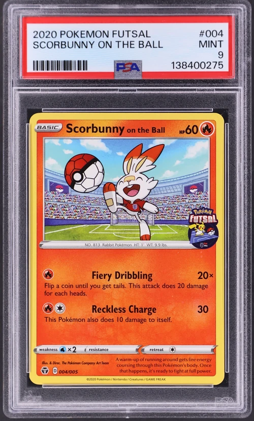 2020 Pokemon Futsal #004 Scorbunny on the Ball