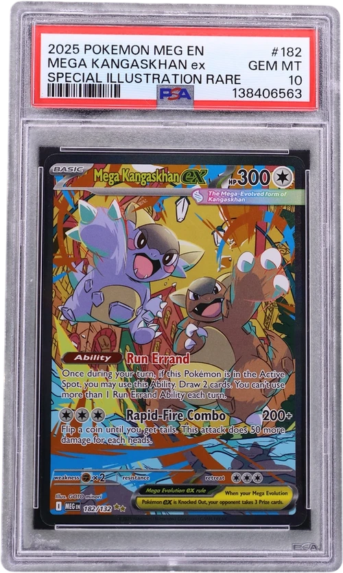 2025 Pokemon Meg En-Mega Evolution #182 Mega Kangaskhan Ex Special Illustration Rare