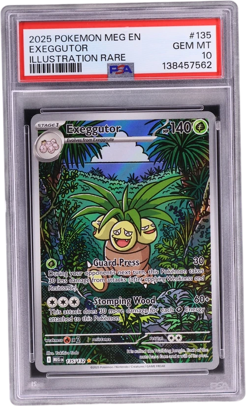 2025 Pokemon Meg En-Mega Evolution #135 Exeggutor Illustration Rare