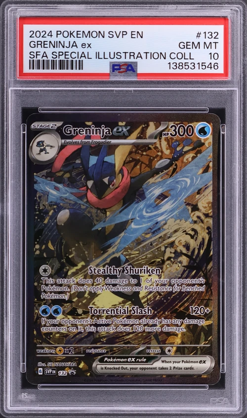 2024 Pokemon Svp En-Sv Black Star Promo #132 Greninja Ex Shrouded Fable Special Illustration Collection