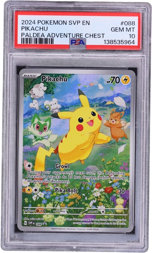 2024 Pokemon Svp En-Sv Black Star Promo #088 Pikachu Paldea Adventure Chest