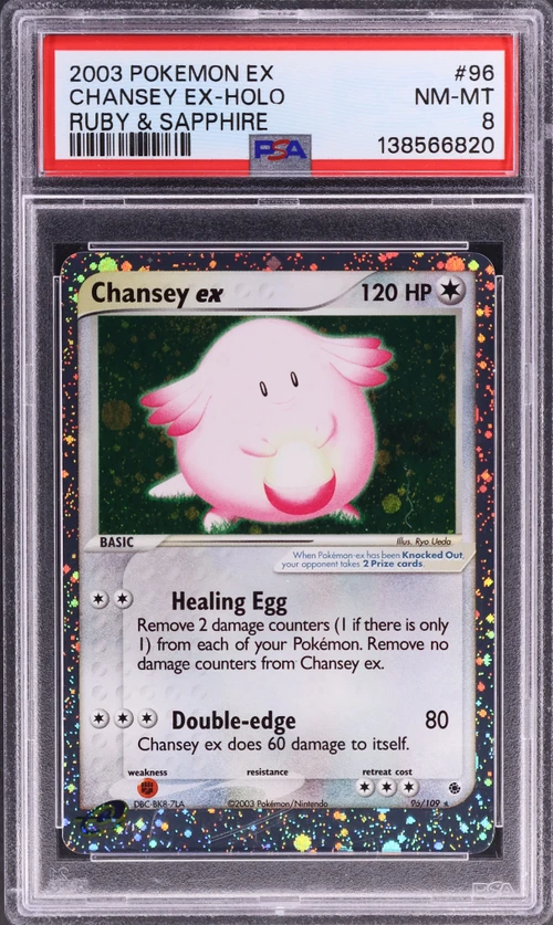 2003 Pokemon Ex Ruby & Sapphire #96 Chansey Ex-Holo