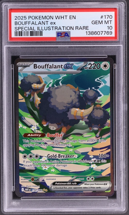 2025 Pokemon Wht En-White Flare #170 Bouffalant Ex Special Illustration Rare