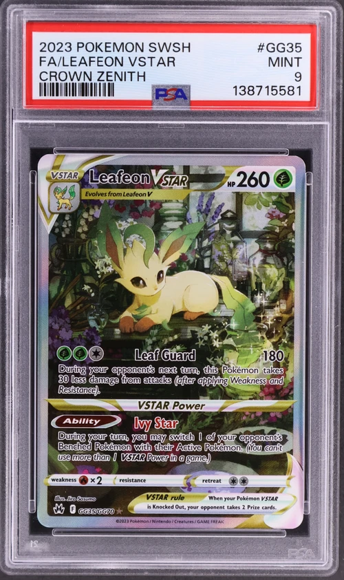 2023 Pokemon Sword and Shield Crown Zenith #GG35 Full Art / Leafeon Vstar