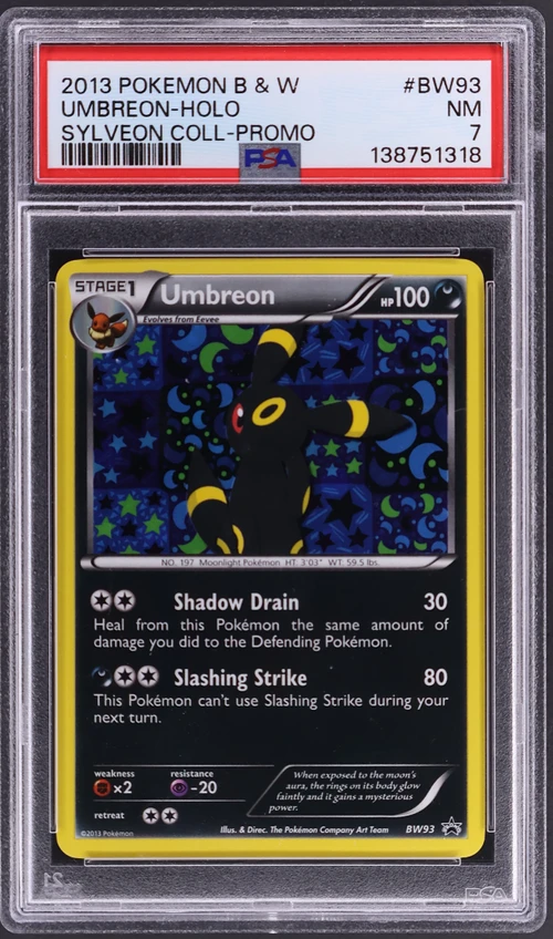 2013 Pokemon Black & White Promo #BW93 Umbreon-Holo Sylveon Collection