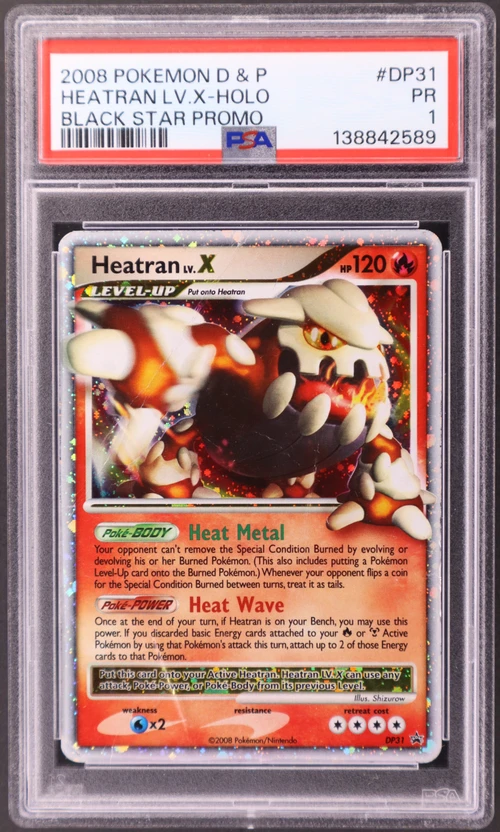 2008 Pokemon Diamond & Pearl Black Star Promo #DP31 Heatran Lv.x-Holo