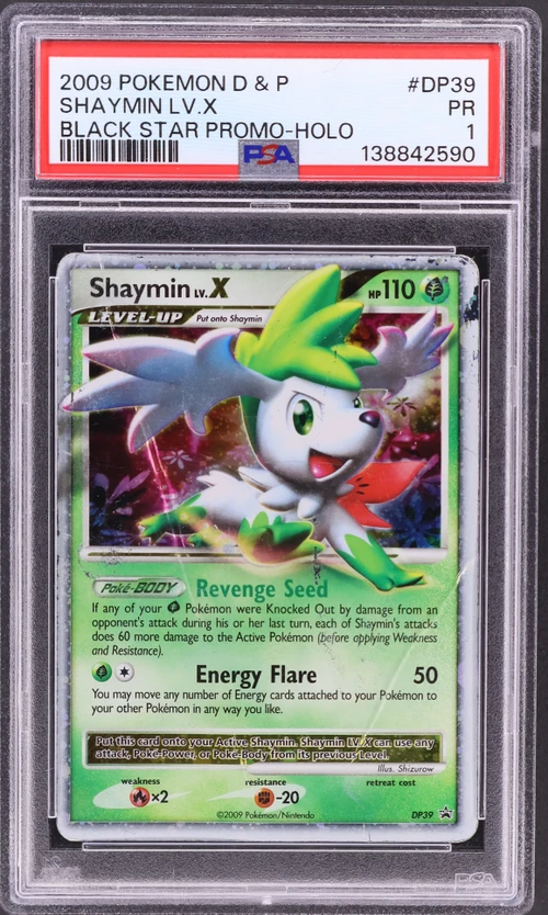 2009 Pokemon Diamond & Pearl Black Star Promo #DP39 Shaymin Lv.x-Holo