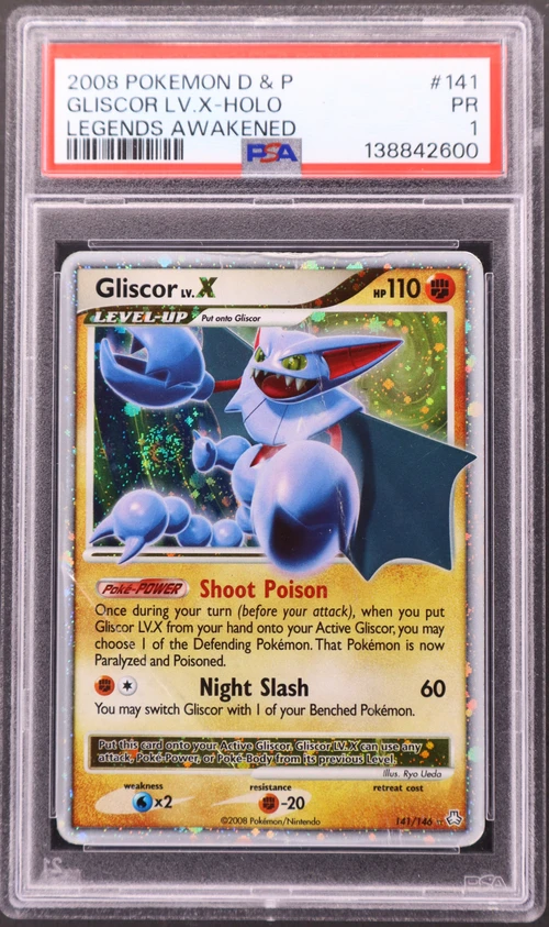 2008 Pokemon Diamond & Pearl Legends Awakened #141 Gliscor Lv.x-Holo