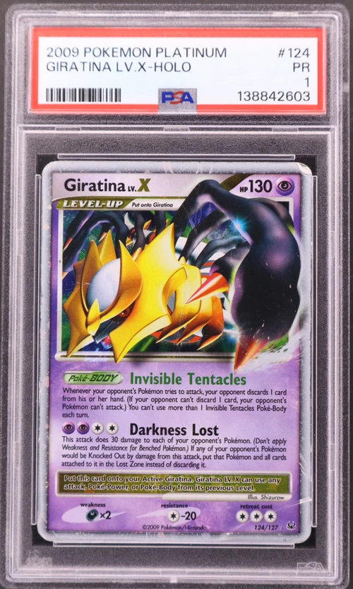 2009 Pokemon Platinum #124 Giratina Lv.x-Holo