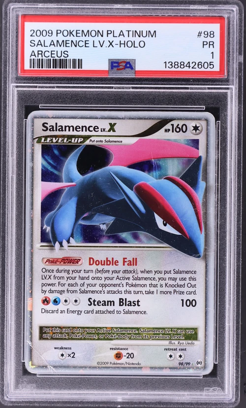 2009 Pokemon Platinum Arceus #98 Salamence Lv.x-Holo