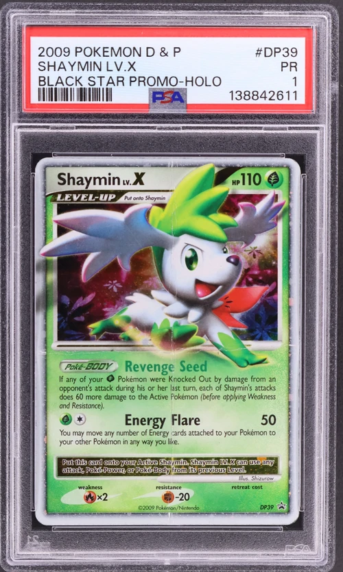 2009 Pokemon Diamond & Pearl Black Star Promo #DP39 Shaymin Lv.x-Holo