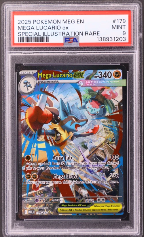 2025 Pokemon Meg En-Mega Evolution #179 Mega Lucario Ex Special Illustration Rare