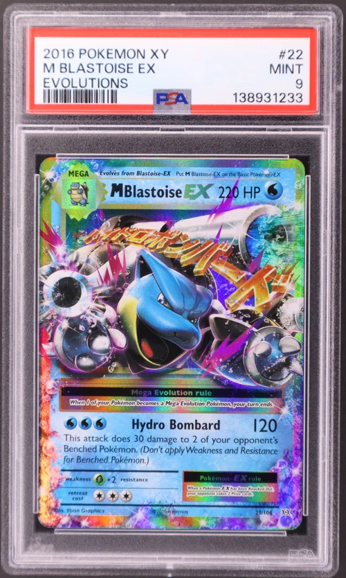 2016 Pokemon Xy Evolutions #22 M Blastoise Ex