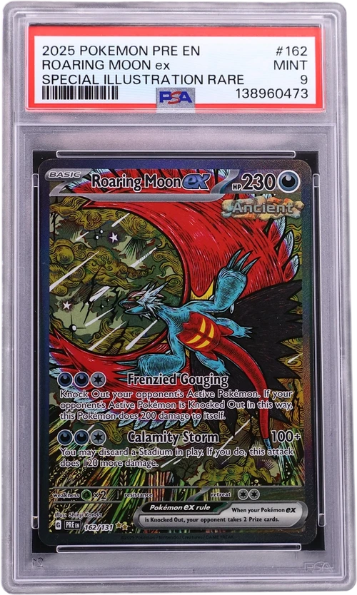 2025 Pokemon Pre En-Prismatic Evolutions #162 Roaring Moon Ex Special Illustration Rare