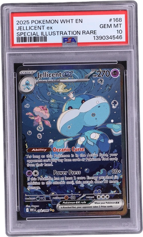 2025 Pokemon Wht En-White Flare #168 Jellicent Ex Special Illustration Rare
