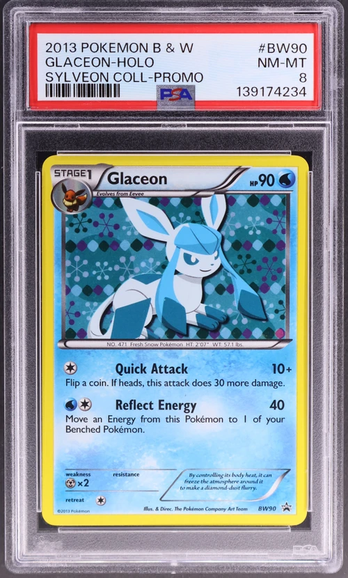 2013 Pokemon Black & White Promo #BW90 Glaceon-Holo Sylveon Collection