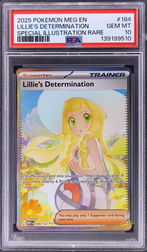 2025 Pokemon Meg En-Mega Evolution #184 Lillie's Determination Special Illustration Rare