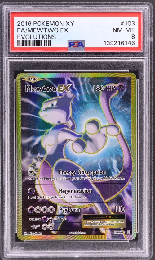 2016 Pokemon Xy Evolutions #103 Full Art / Mewtwo Ex