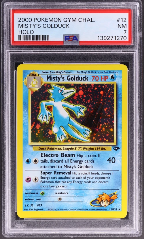 2000 Pokemon Gym Challenge #12 Misty's Golduck Holo