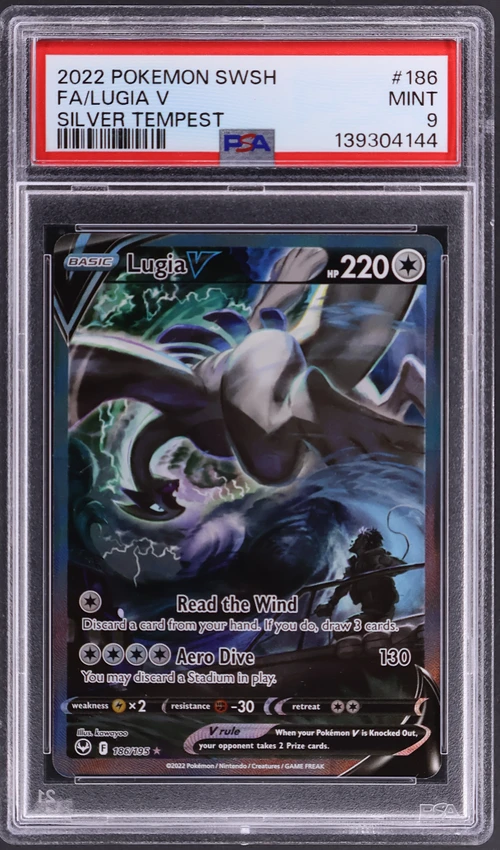 2022 Pokemon Sword & Shield Silver Tempest #186 Full Art / Lugia V