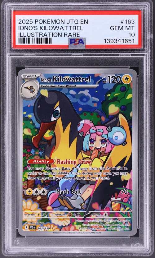 2025 Pokemon Jtg En-Journey Together #163 Iono's Kilowattrel Illustration Rare